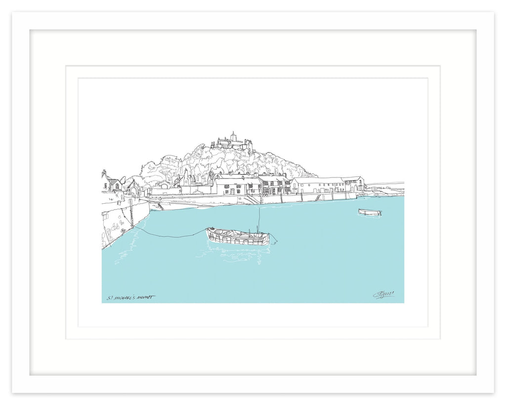 Framed Print-SH06F - St Michael's Mount Framed-Whistlefish