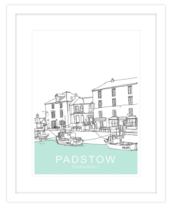 Framed Print-SH30F - Padstow Green-Whistlefish