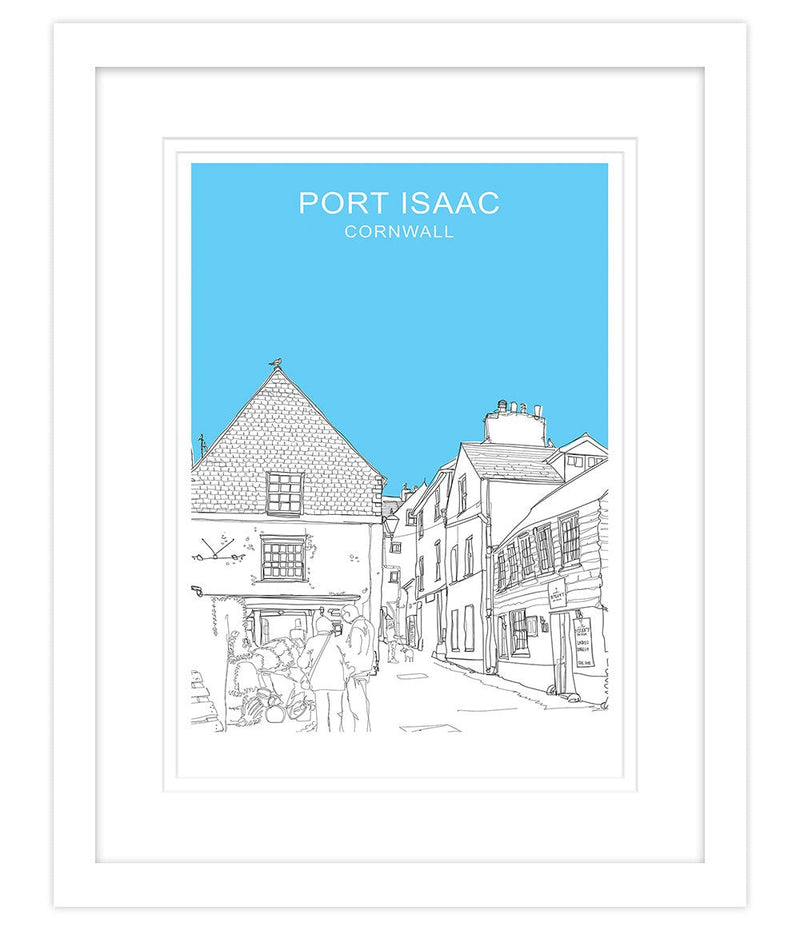 Framed Print-SH55F - Port Isaac Cornwall Framed Print-Whistlefish