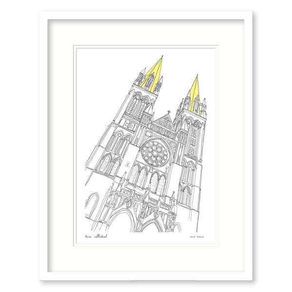 Framed Print-SH82F - Truro Cathedral small-Whistlefish