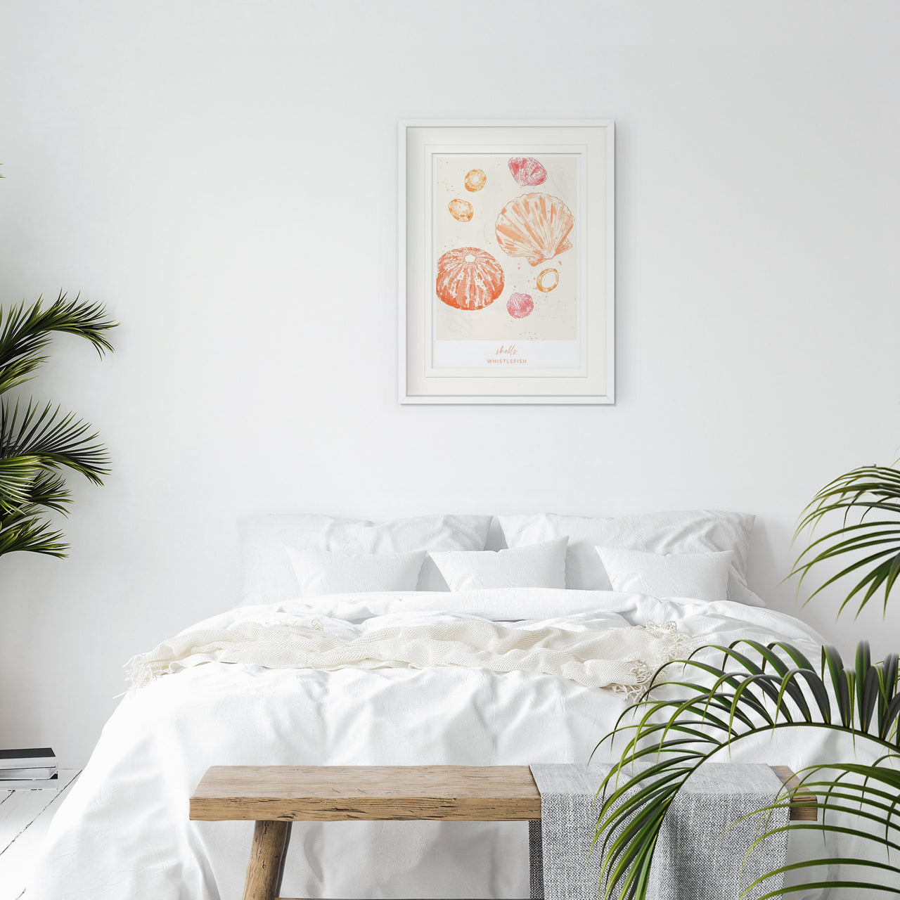 Framed Print-WF041292F - Shells Large Framed Print-Whistlefish