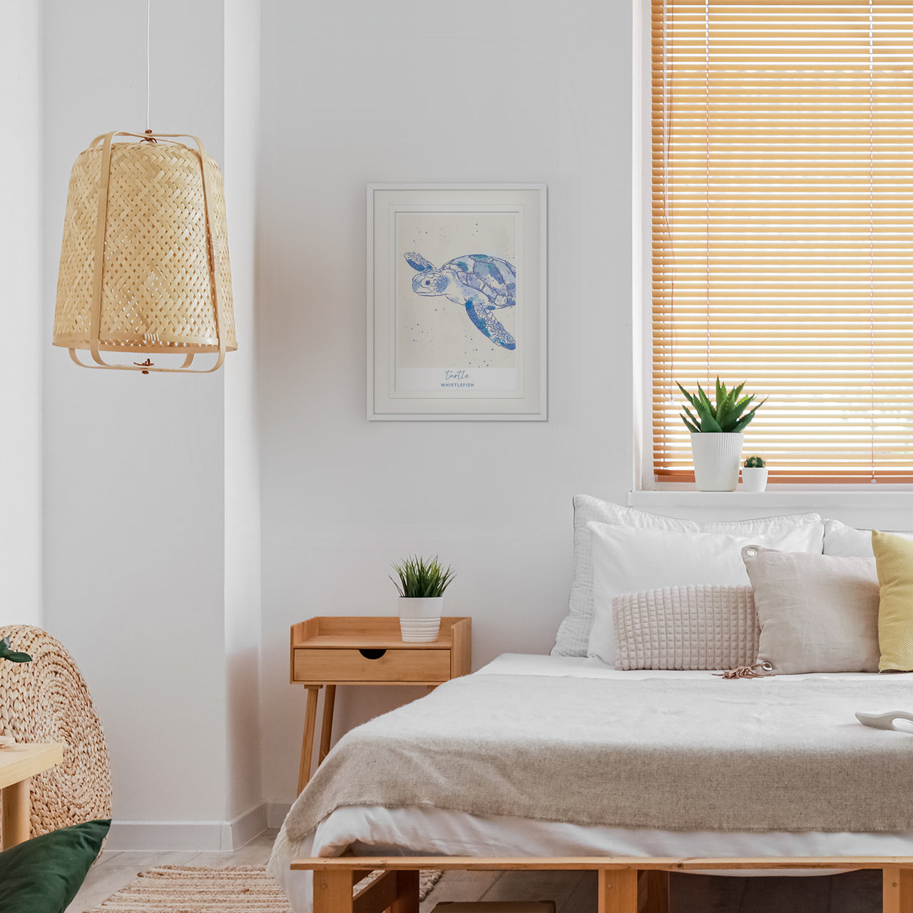 Framed Print-WF041293F - Turtle Large Framed Print-Whistlefish