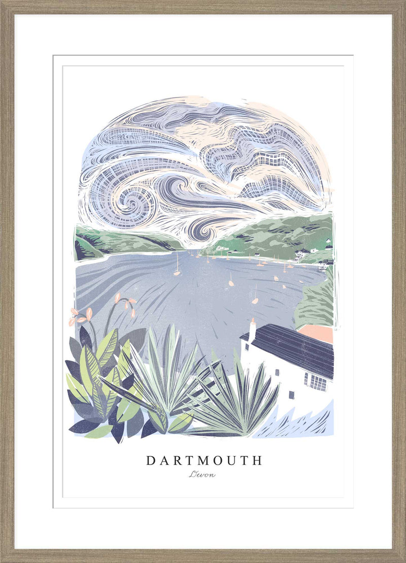 Framed Print - WF1012F - Dartmouth Arched Lino Small Framed Print - Dartmouth Arched Lino Small Framed Print - Whistlefish