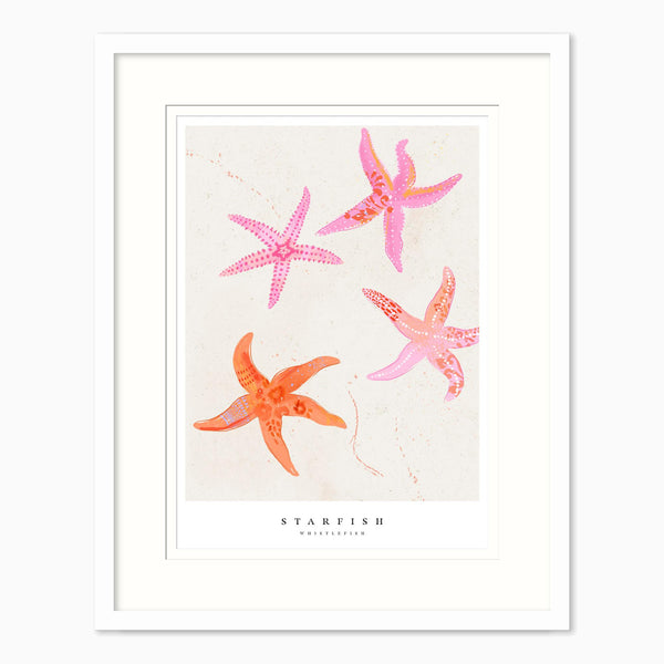 Framed Print-WF1031F - Seagrass Starfish Small Framed Print-Whistlefish
