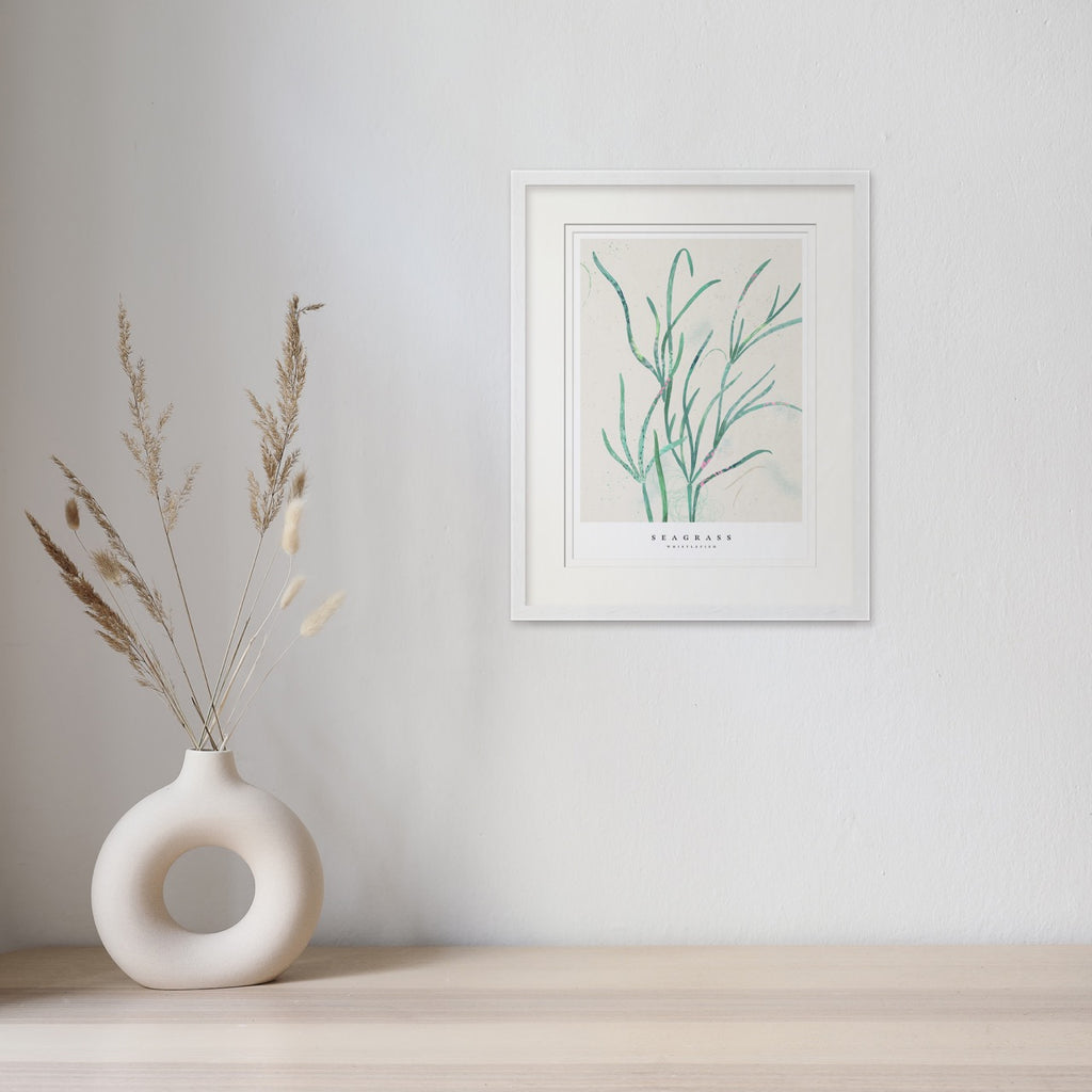 Framed Print-WF1033F - Seagrass Small Framed Print-Whistlefish