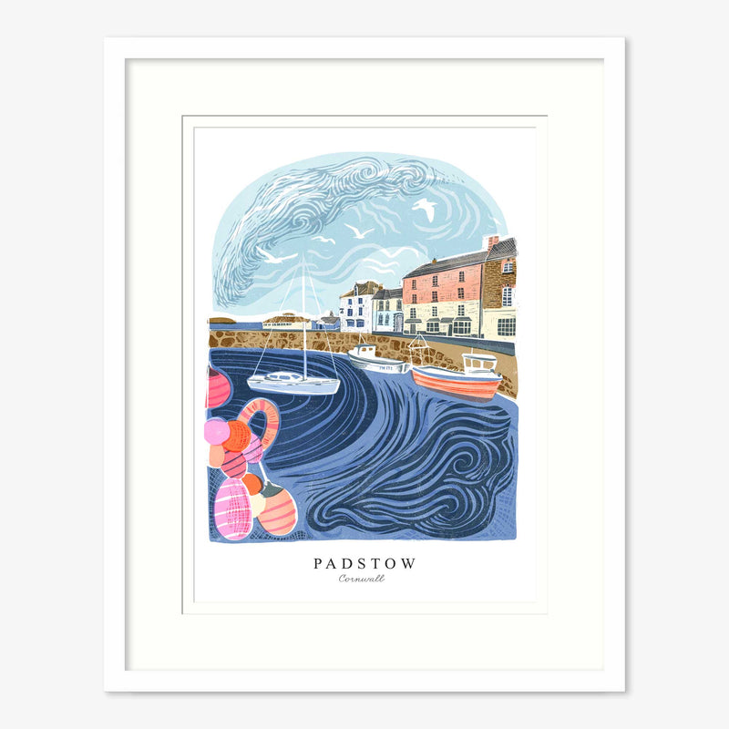 Framed Print - WF1049F - Lino Padstow Framed Print - Lino Padstow Framed Print - Whistlefish