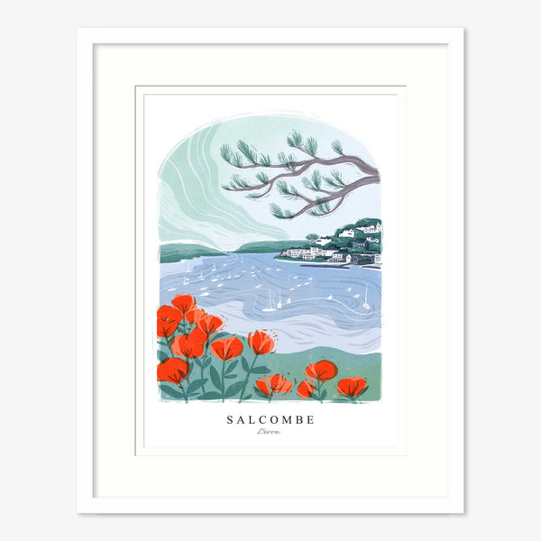 Framed Print - WF1053F - Lino Salcombe Framed Print - Lino Salcombe Framed Print - Whistlefish