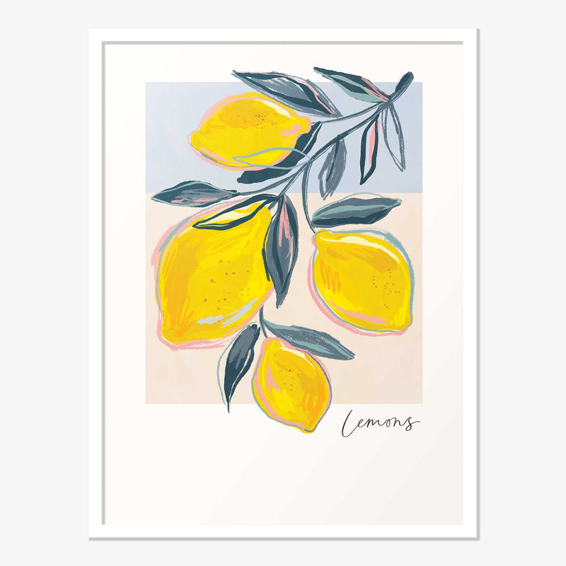 Framed Print-WF1086F - Lemons Framed Print-Whistlefish