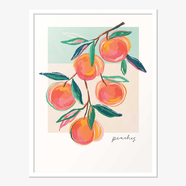 Framed Print-WF1089F - Peaches Framed Print-Whistlefish