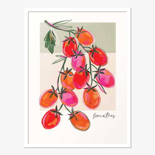 Framed Print-WF1091F - Plum Tomatoes Framed Print-Whistlefish