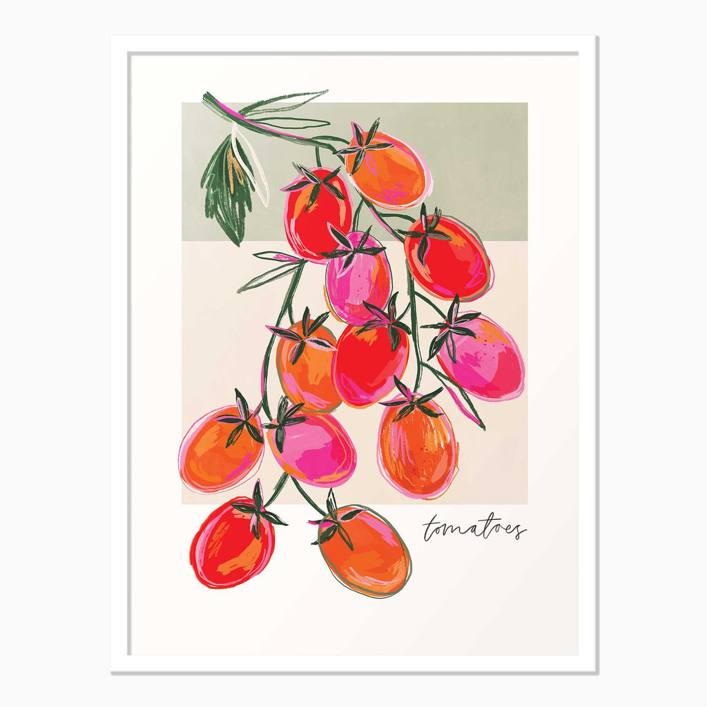 Framed Print-WF1091F - Plum Tomatoes Framed Print-Whistlefish