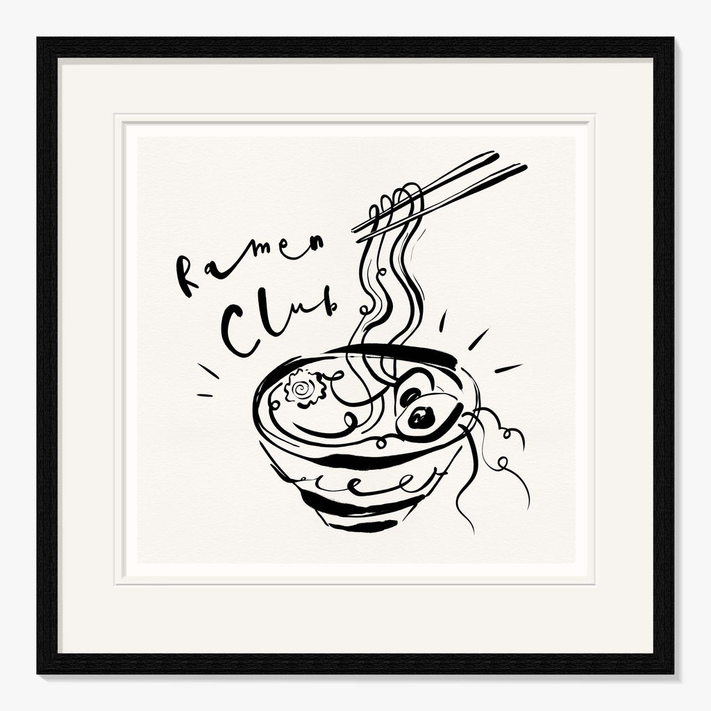 Framed Print-WF1101F - Ramen Club Framed Print-Whistlefish