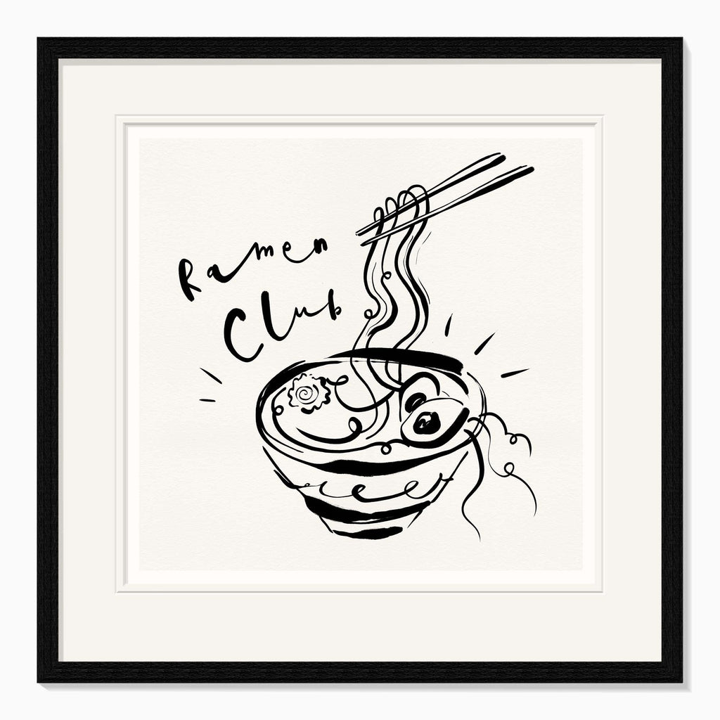 Framed Print-WF1101F - Ramen Club Framed Print-Whistlefish