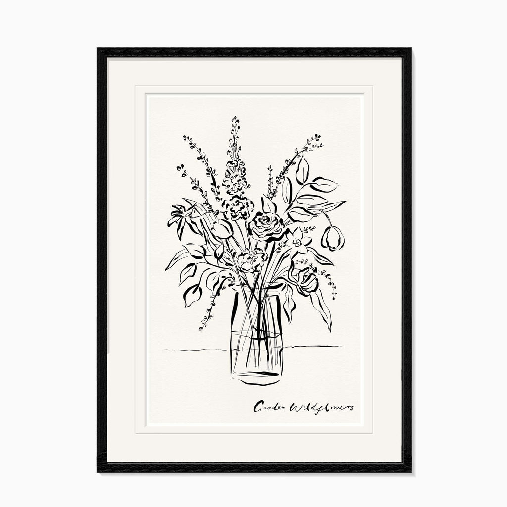 Framed Print-WF1103F - Flowers In A Vase Framed Print-Whistlefish