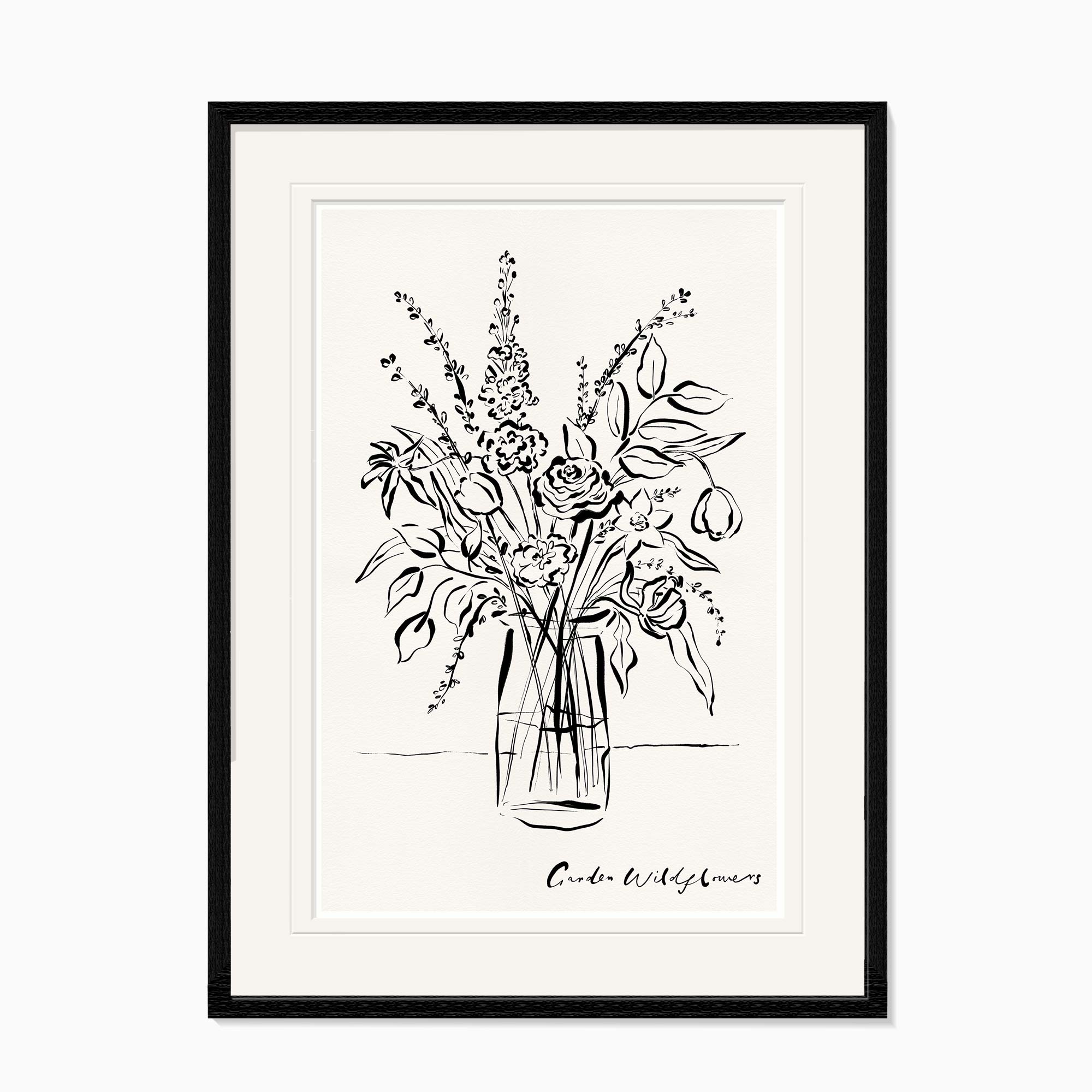Framed Print-WF1103F - Flowers In A Vase Framed Print-Whistlefish
