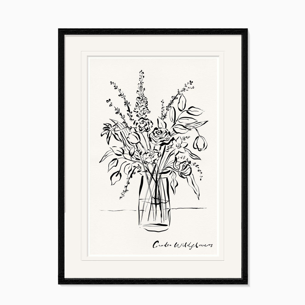 Framed Print-WF1103F - Flowers In A Vase Framed Print-Whistlefish