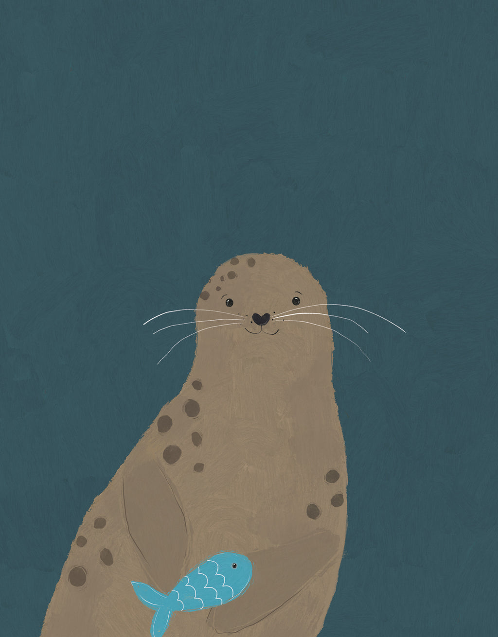 Framed Print-WF1112F - Seal Large Framed Print-Whistlefish