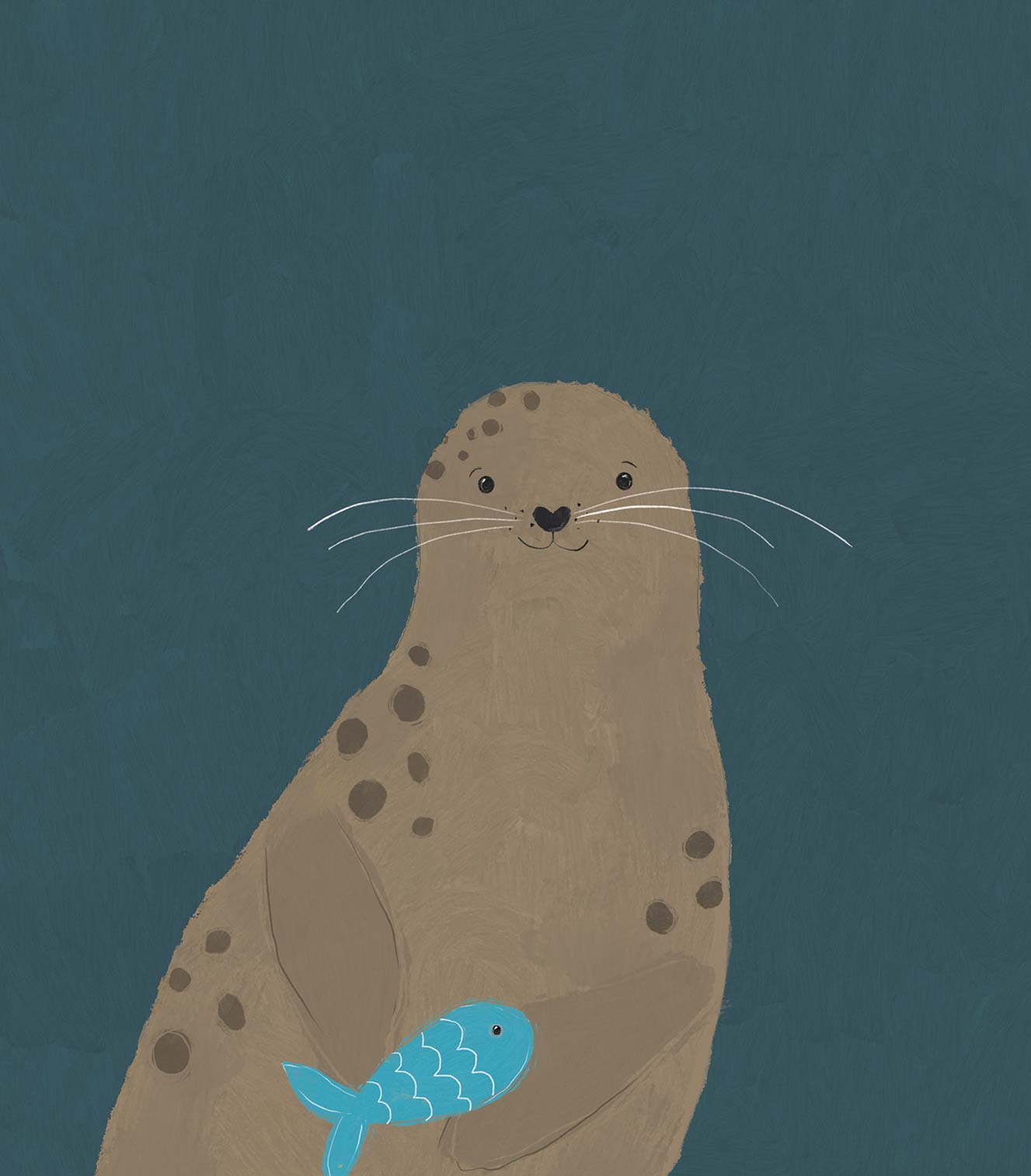 Framed Print-WF1122F - Seal Small Framed Print-Whistlefish
