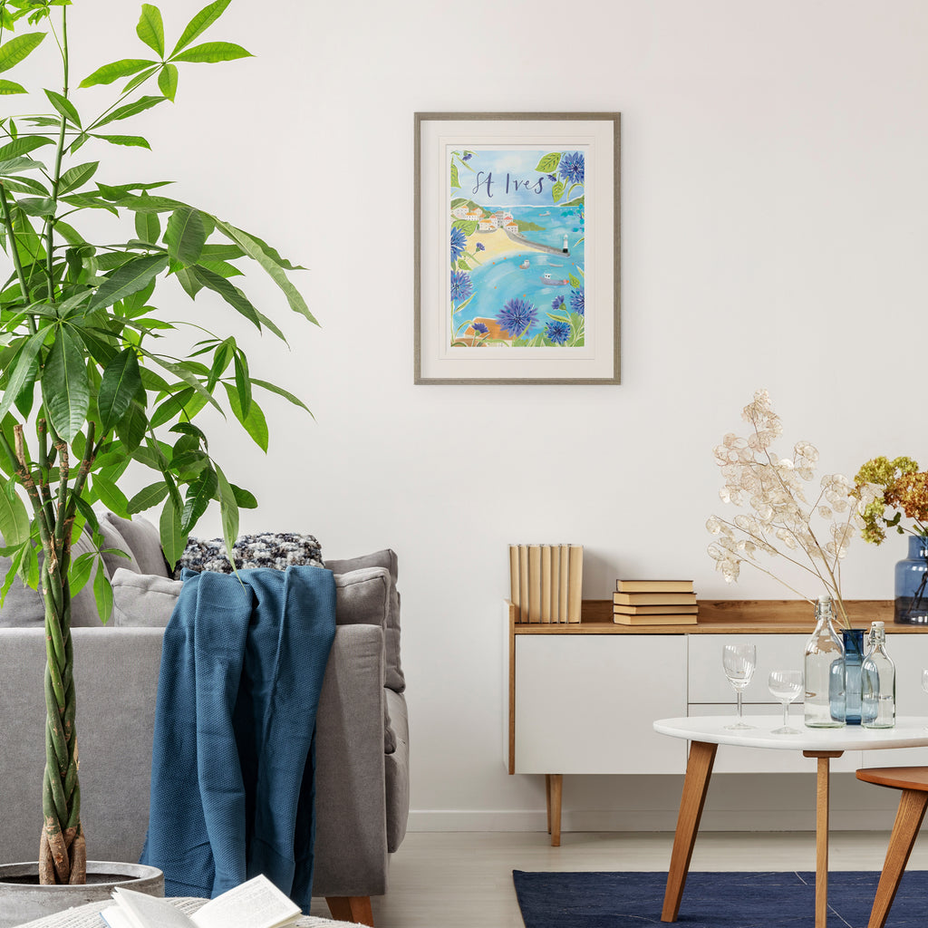 Framed Print-WF1128F - St Ives Large Framed Print-Whistlefish