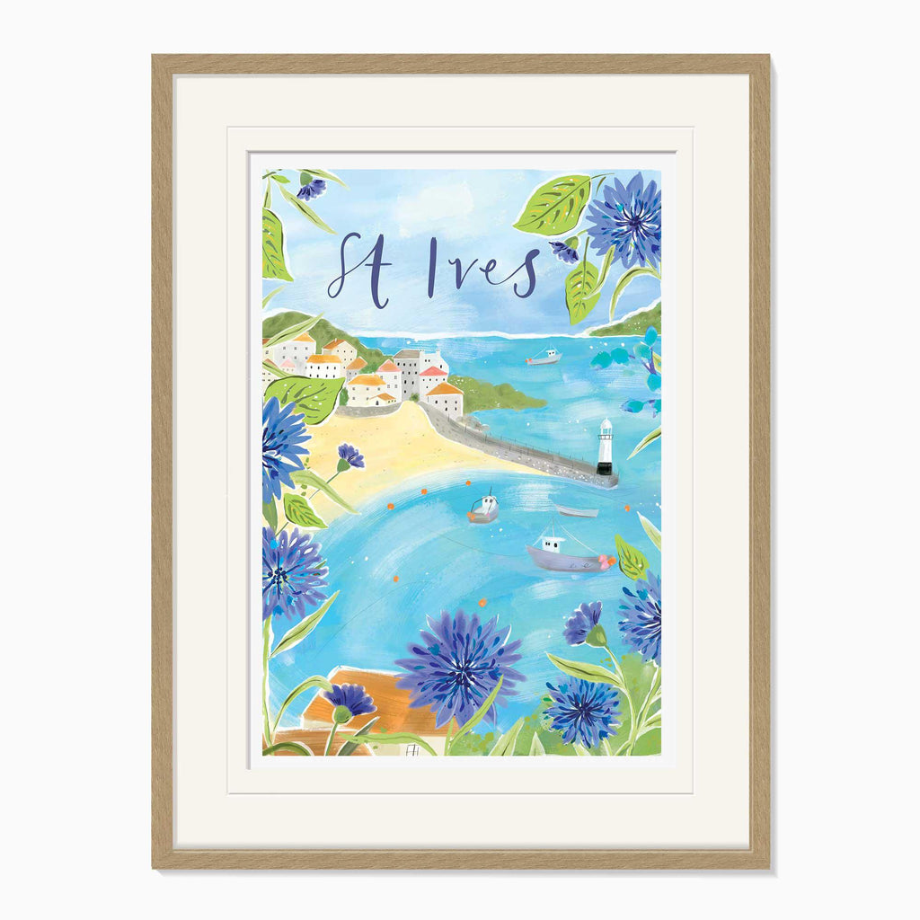 Framed Print-WF1128F - St Ives Large Framed Print-Whistlefish