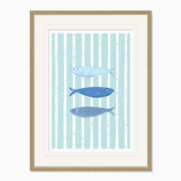Framed Print-WF1138F - Beach House Fish Large Framed Print-Whistlefish