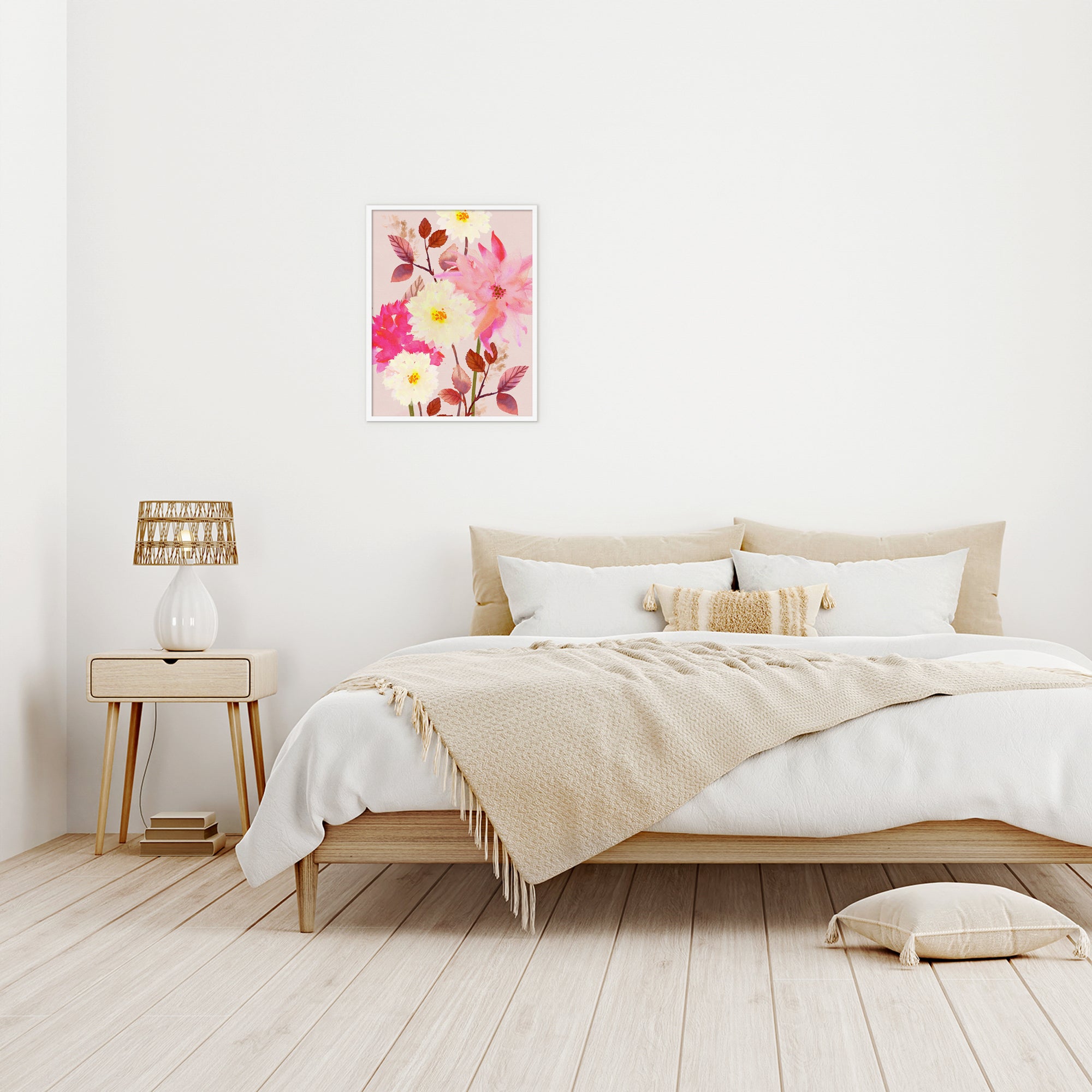 Framed Print-WF1147F - Golden Petal Whispers Framed Print-Whistlefish