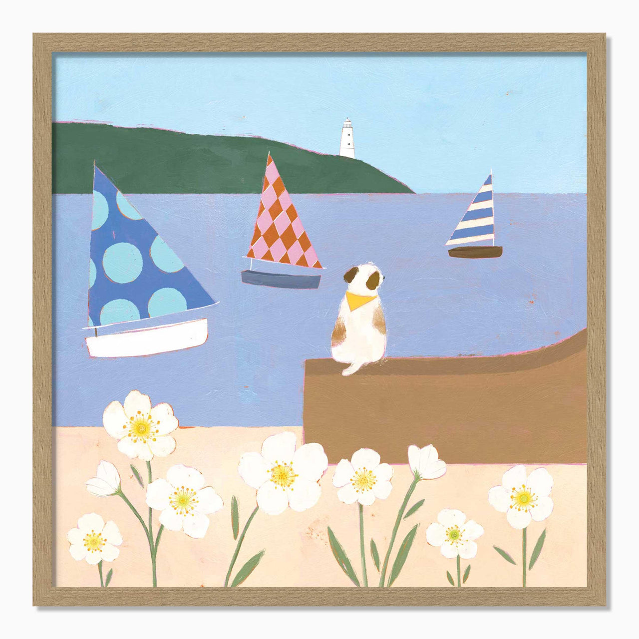 Framed Print-WF1154F - Harbour Watch Framed Print-Whistlefish