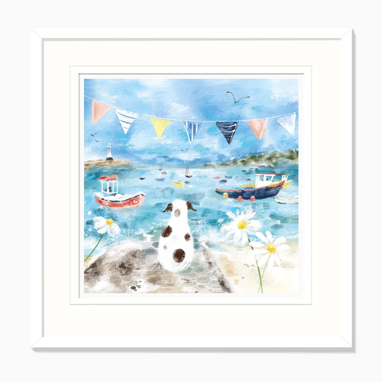 Framed Print-WF1160F - Patch at the Harbour Framed Print-Whistlefish
