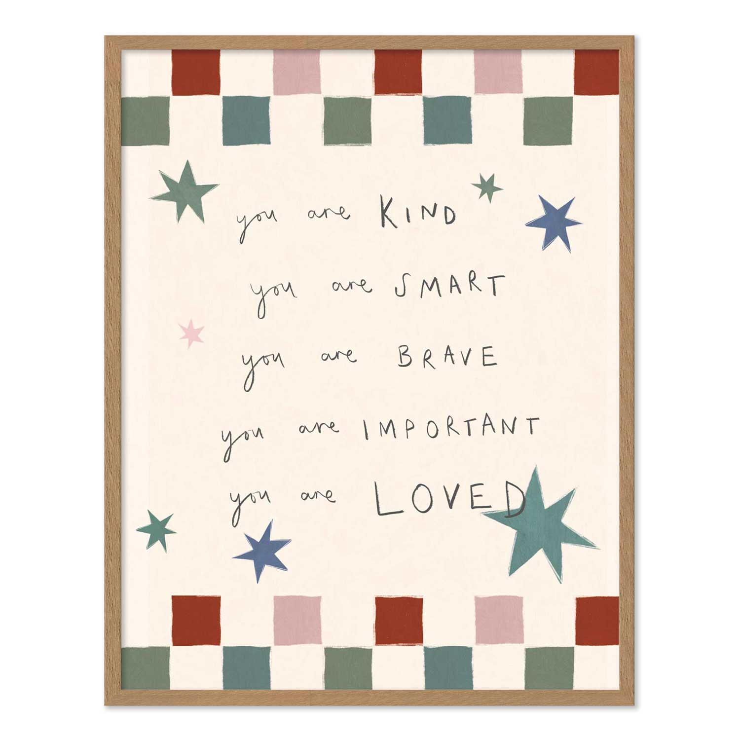 Framed Print-WF1177F - Words to Grow By Medium Framed Print-Whistlefish