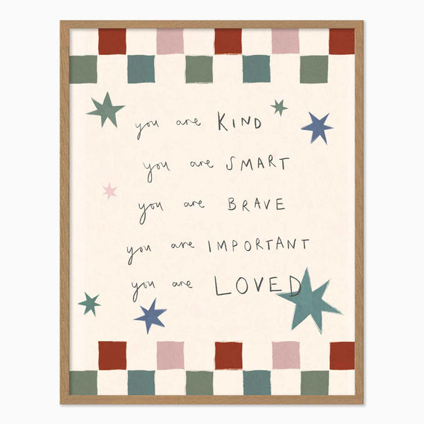 Framed Print-WF1177F - Words to Grow By Medium Framed Print-Whistlefish