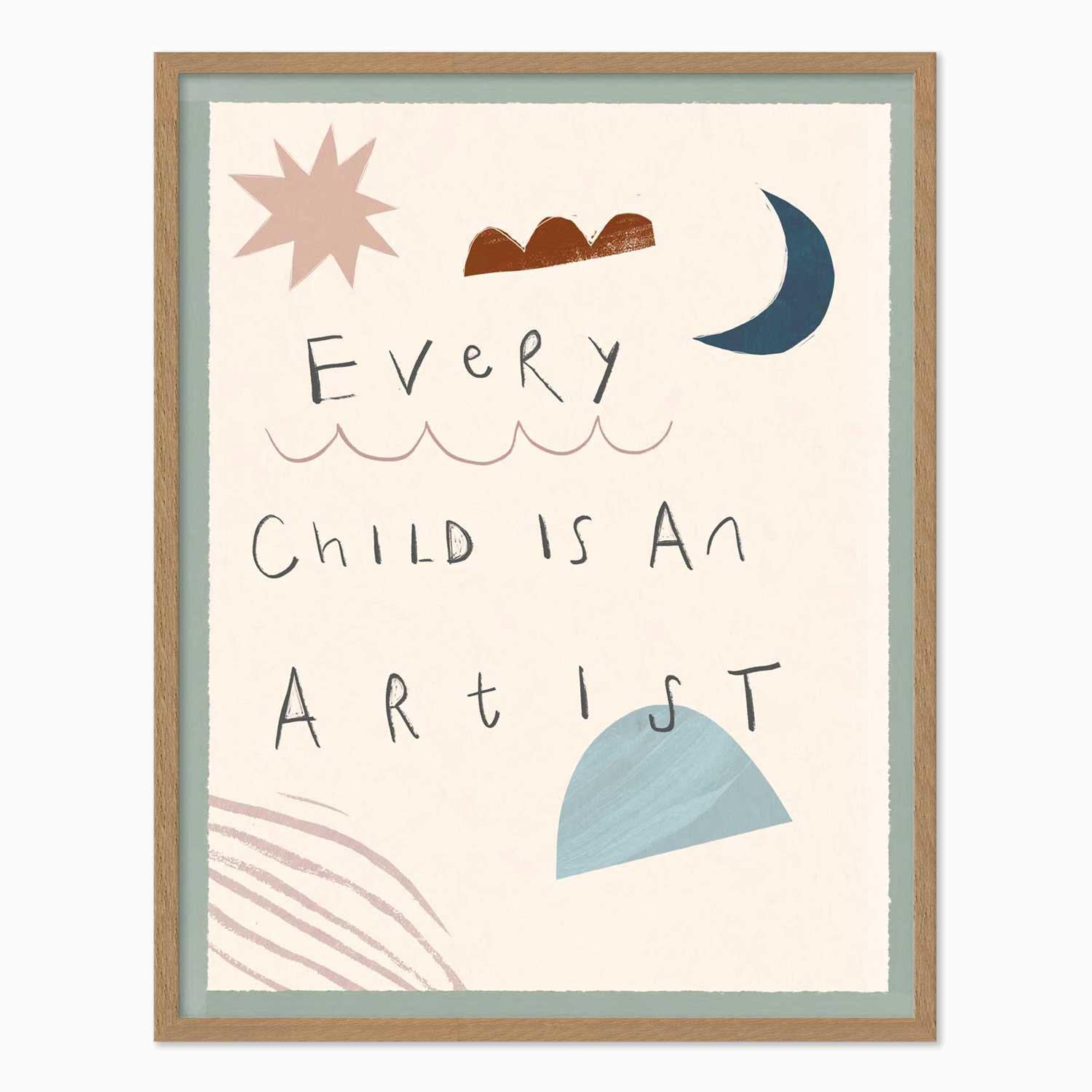 Framed Print-WF1178F - Little Artist Medium Framed Print-Whistlefish