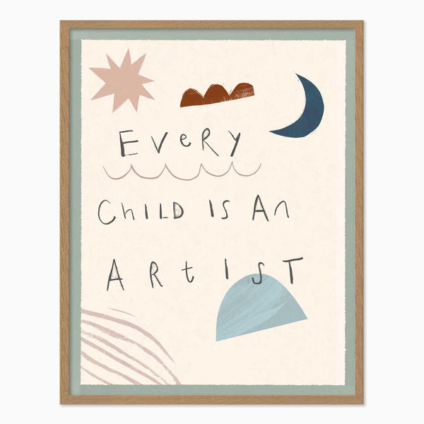Framed Print-WF1178F - Little Artist Medium Framed Print-Whistlefish