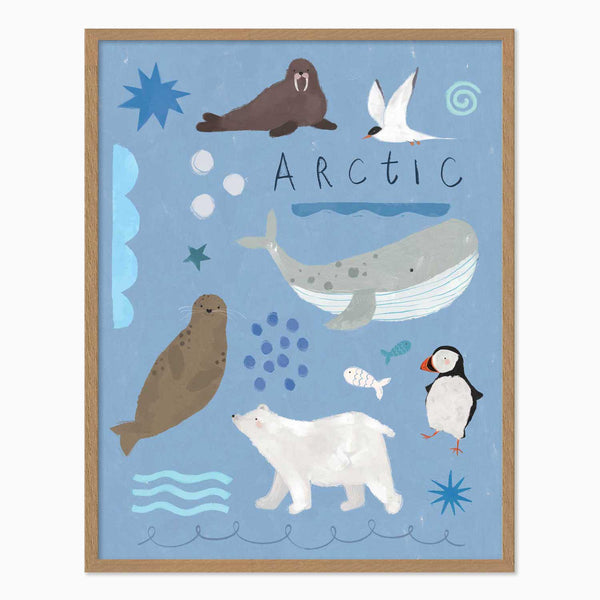 Framed Print-WF1181F - Arctic Explorers Medium Framed Print-Whistlefish