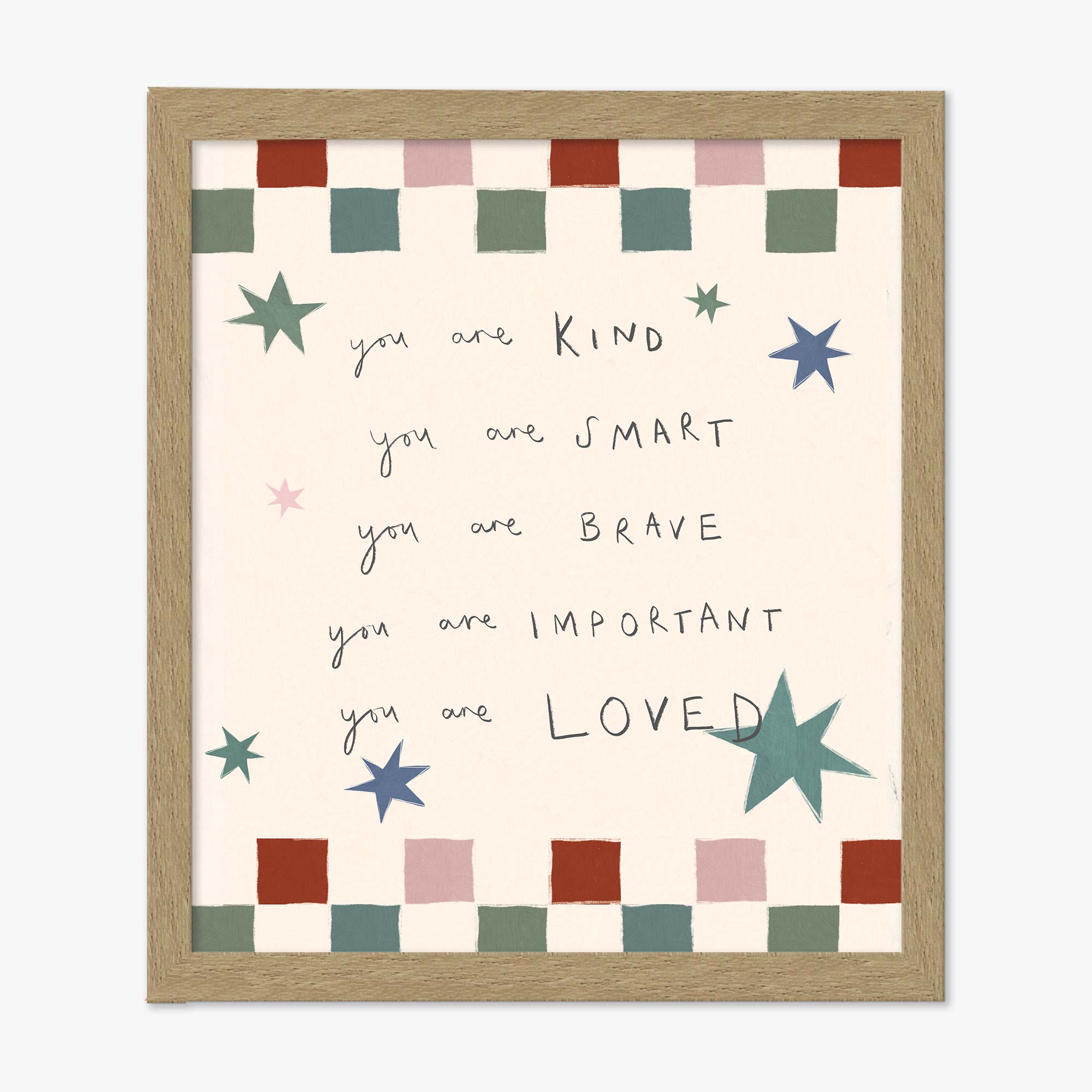 Framed Print-WF1184F - Words to Grow By Small Framed Print-Whistlefish