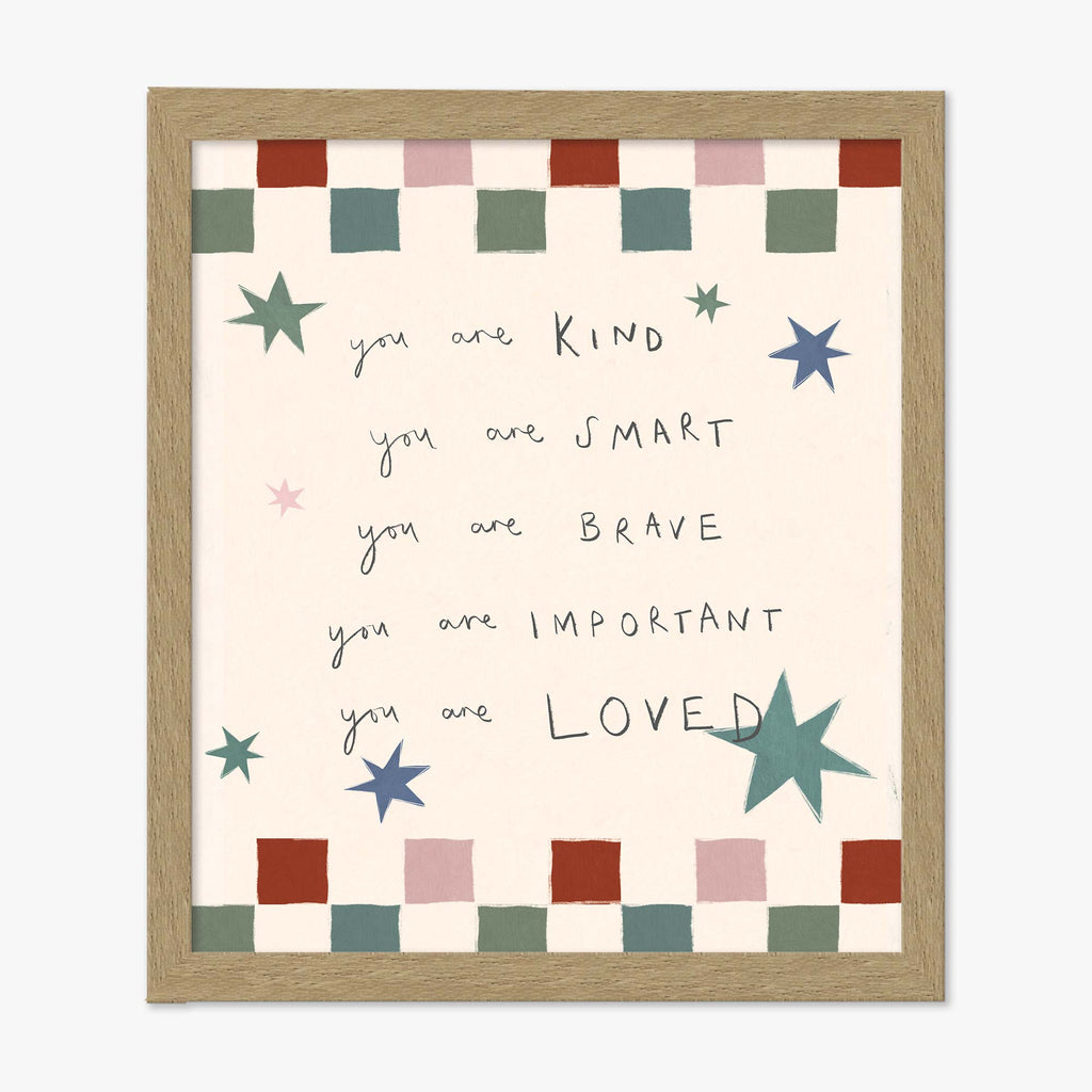 Framed Print-WF1184F - Words to Grow By Small Framed Print-Whistlefish
