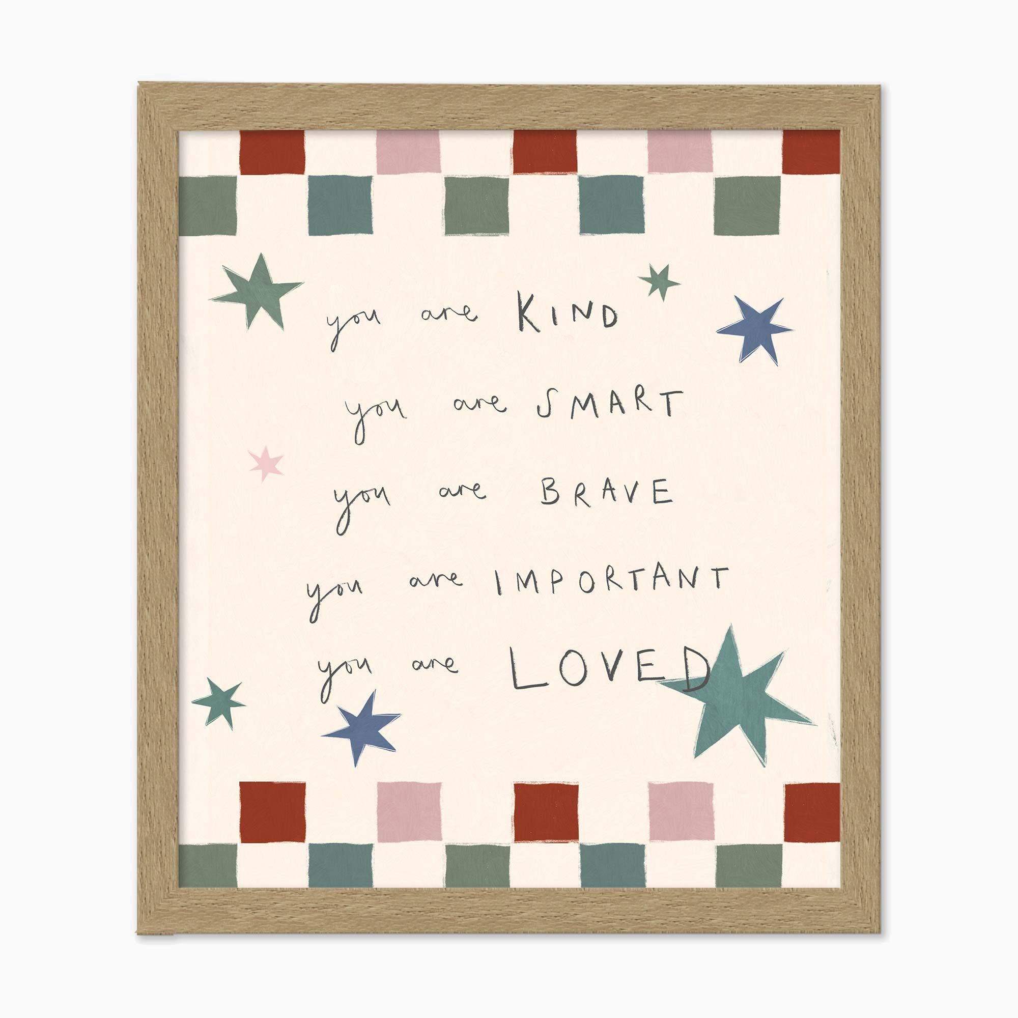 Framed Print-WF1184F - Words to Grow By Small Framed Print-Whistlefish
