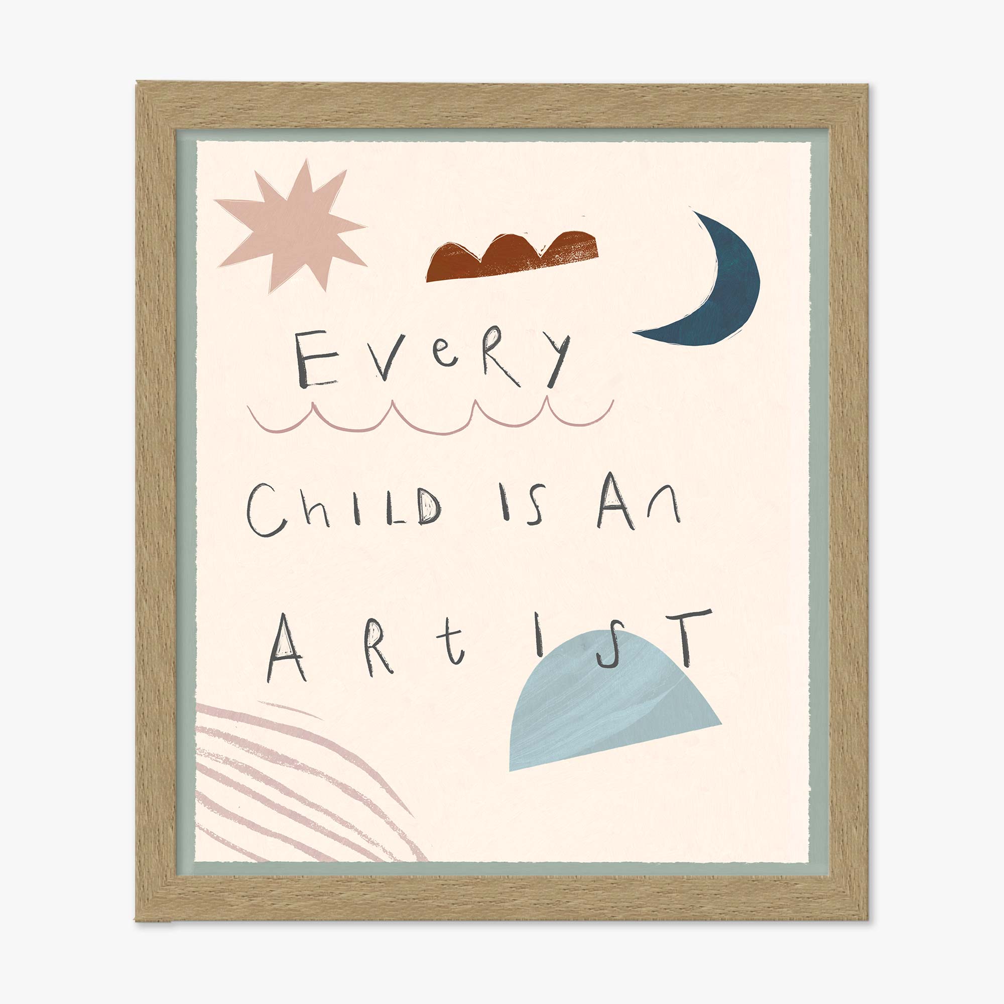 Framed Print-WF1185F - Little Artist Small Framed Print-Whistlefish