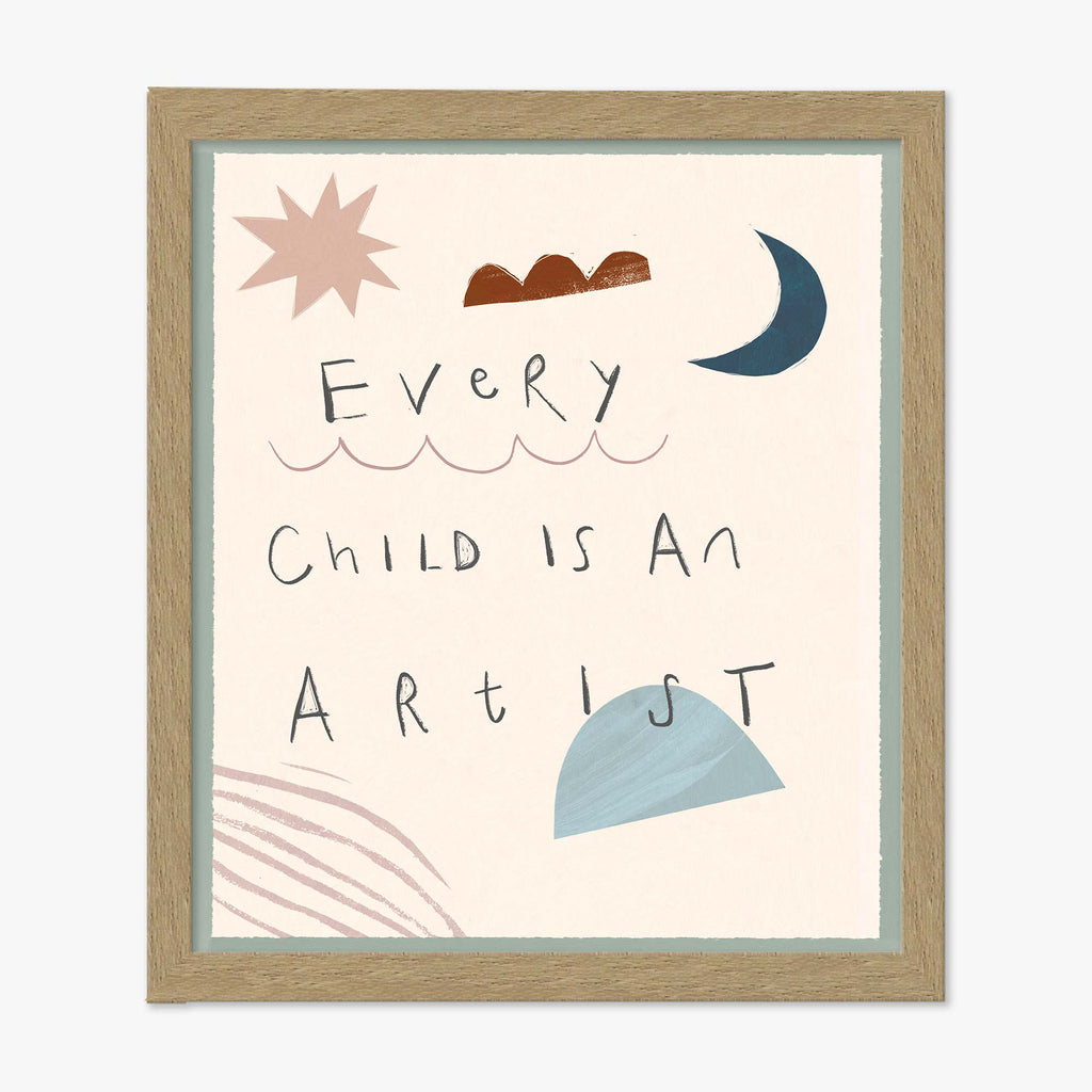 Framed Print-WF1185F - Little Artist Small Framed Print-Whistlefish