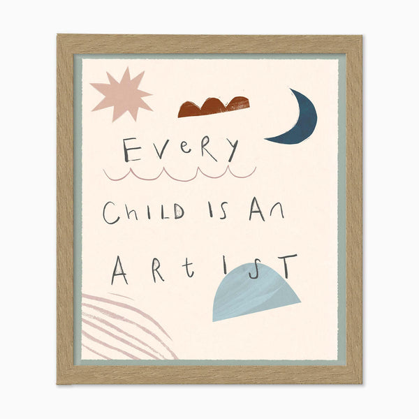 Framed Print-WF1185F - Little Artist Small Framed Print-Whistlefish