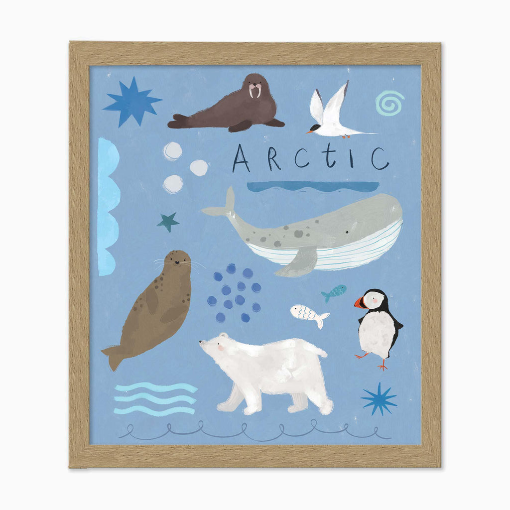 Framed Print-WF1188F - Arctic Explorers Small Framed Print-Whistlefish