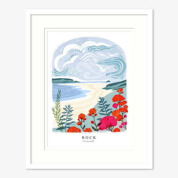 Framed Print-WF1236F - Rock Lino Small Framed Print-Whistlefish