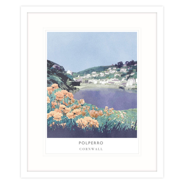Framed Print-WF124F - Polperro Framed Print Large-Whistlefish