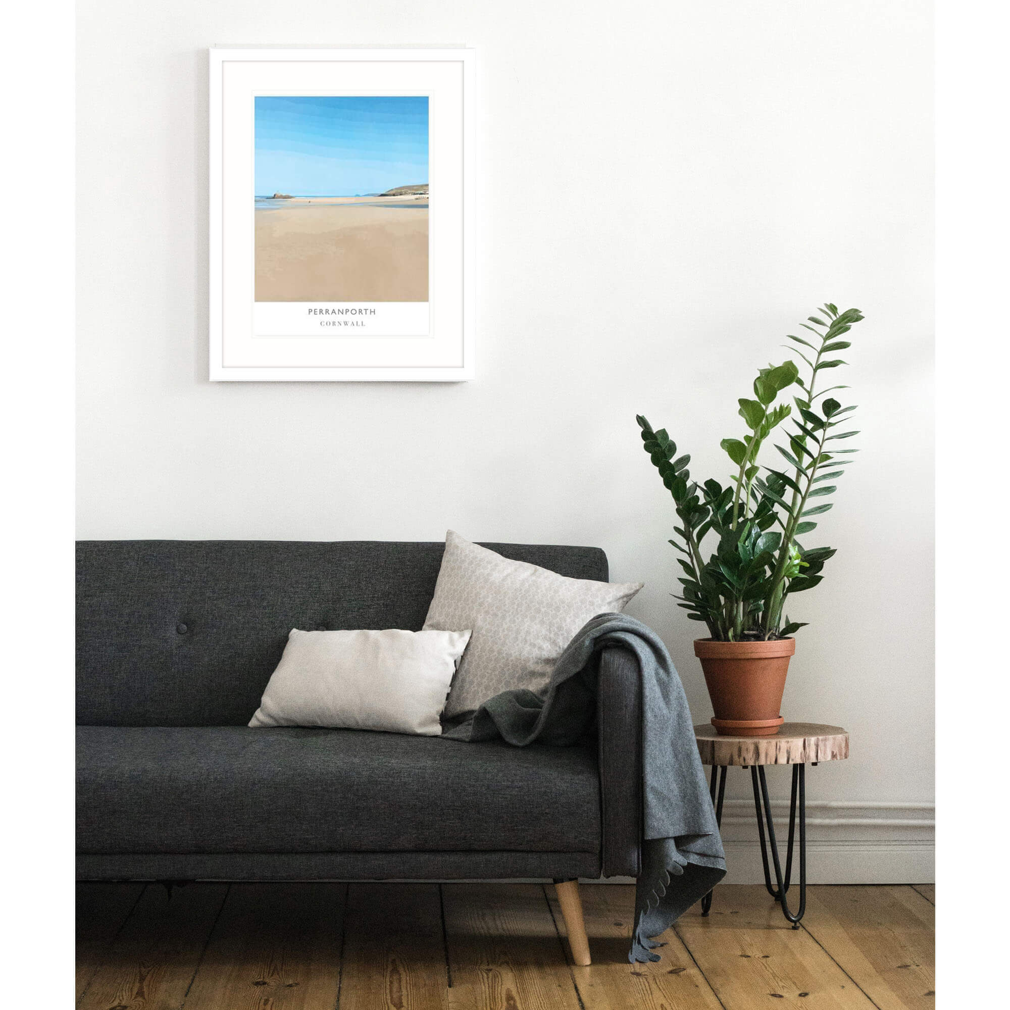 Framed Print-WF133F - Perranporth Framed Print-Whistlefish