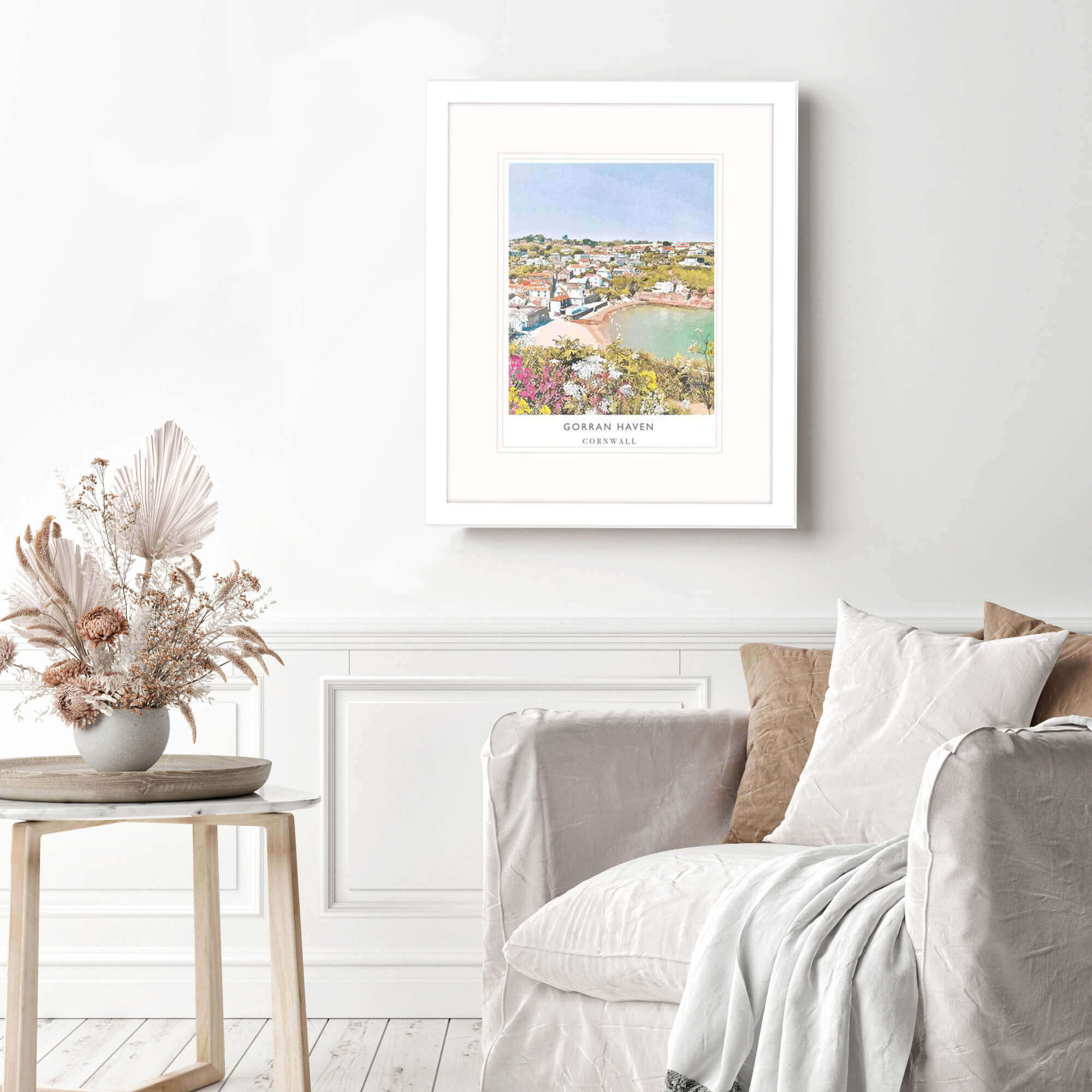Framed Print-WF186F - Gorran Haven Framed Print-Whistlefish