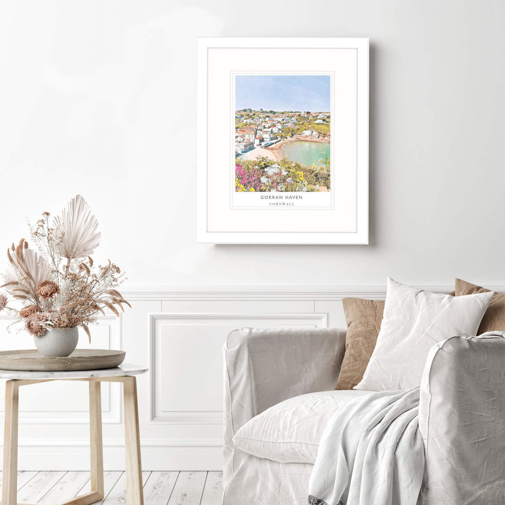 Framed Print-WF186F - Gorran Haven Framed Print-Whistlefish