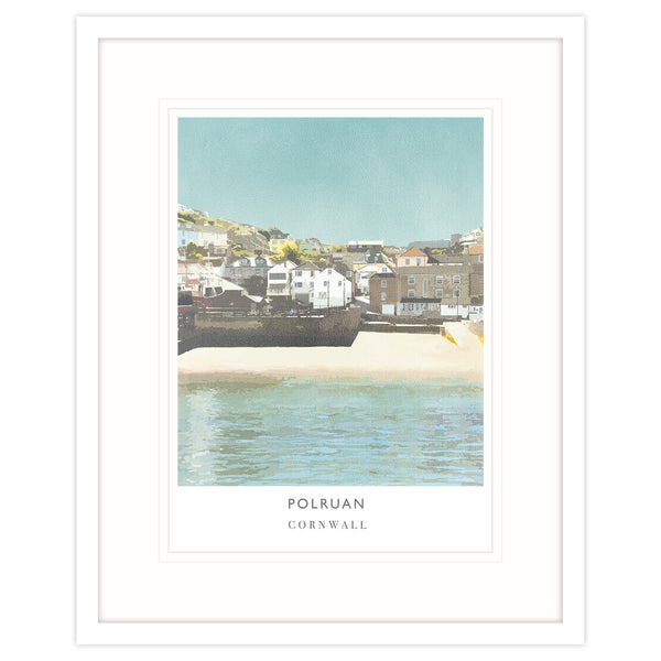 Framed Print-WF189F - Polruan Cornwall Framed Print-Whistlefish