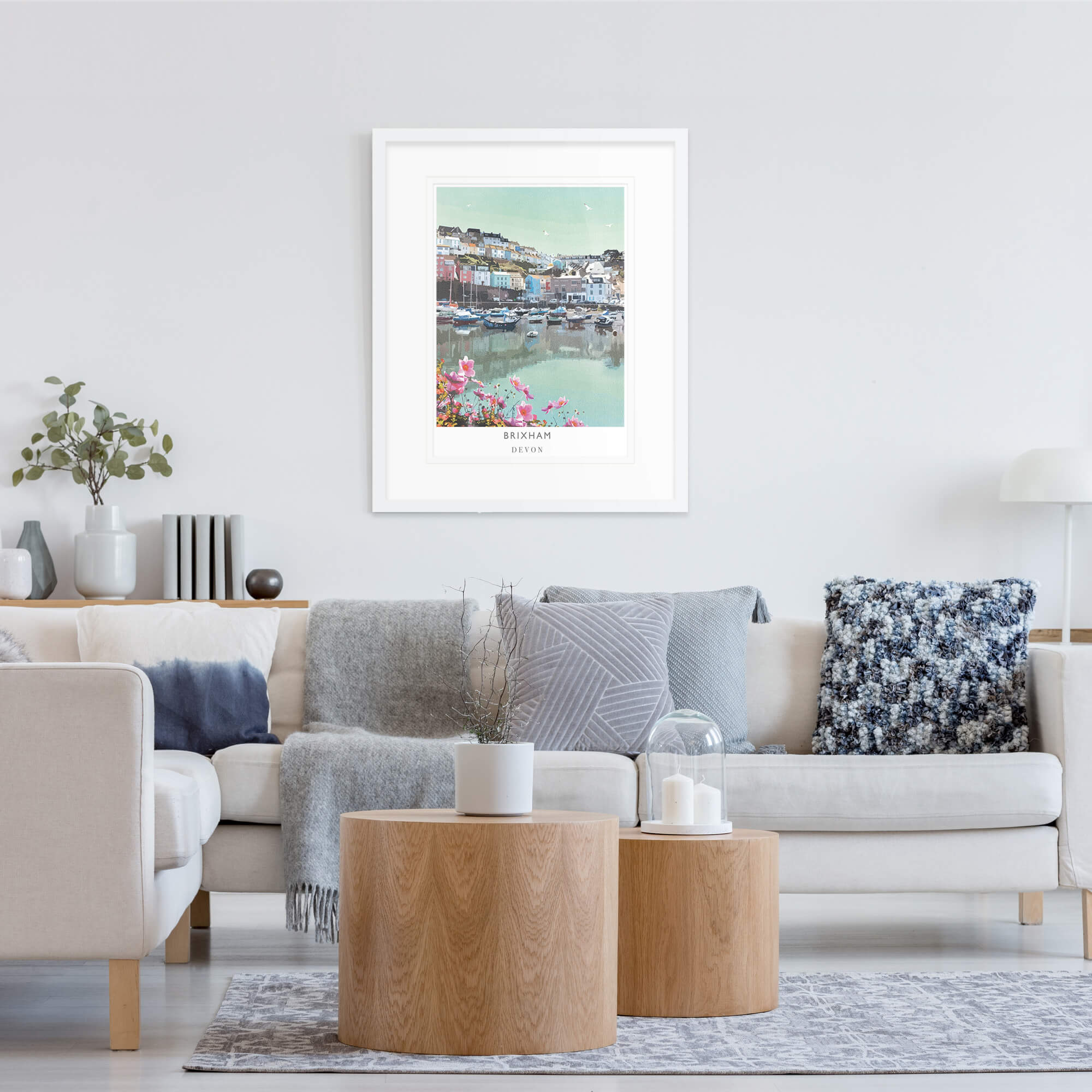 Framed Print-WF205F - Brixham Large Framed Print-Whistlefish