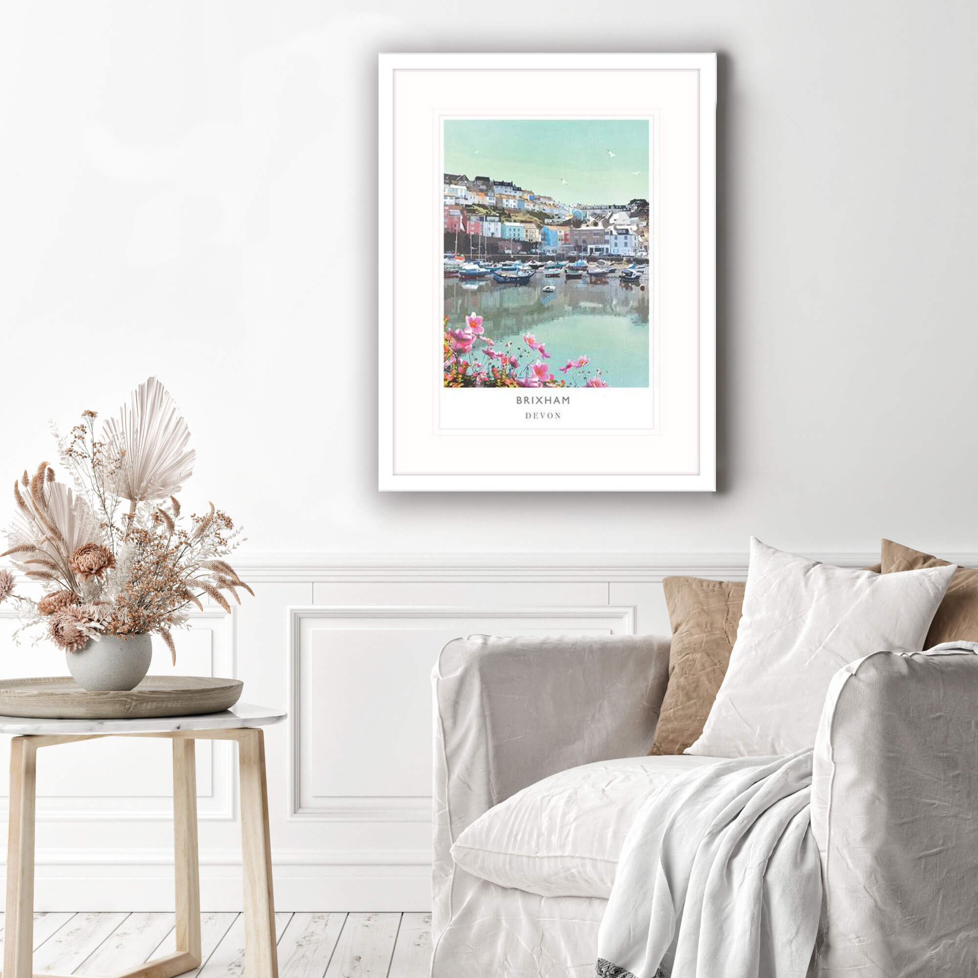 Framed Print-WF207F - Brixham Framed Print-Whistlefish