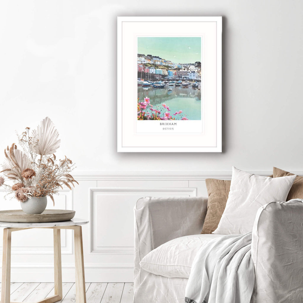 Framed Print-WF207F - Brixham Framed Print-Whistlefish