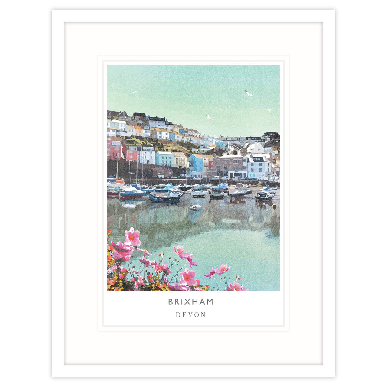 Framed Print-WF207F - Brixham Framed Print-Whistlefish